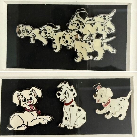 Framed Disney 101 Dalmatians Pin Collection Wall Art Over 40 Pins Display OOAK - Picture 9 of 15